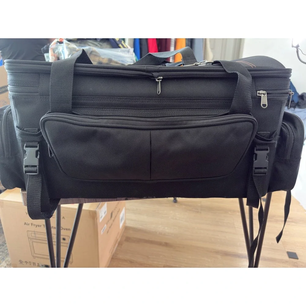 T-Bags Dekker II Tour-Pak Bag Black Motorcycle Luggage‎ TB1600DT Reflective Trim